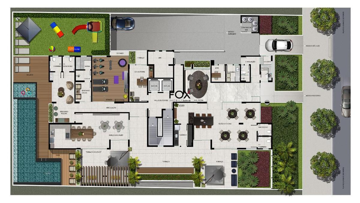 Apartamento, Funcionários, 3 Quartos, 2 Vagas, 1 Suíte