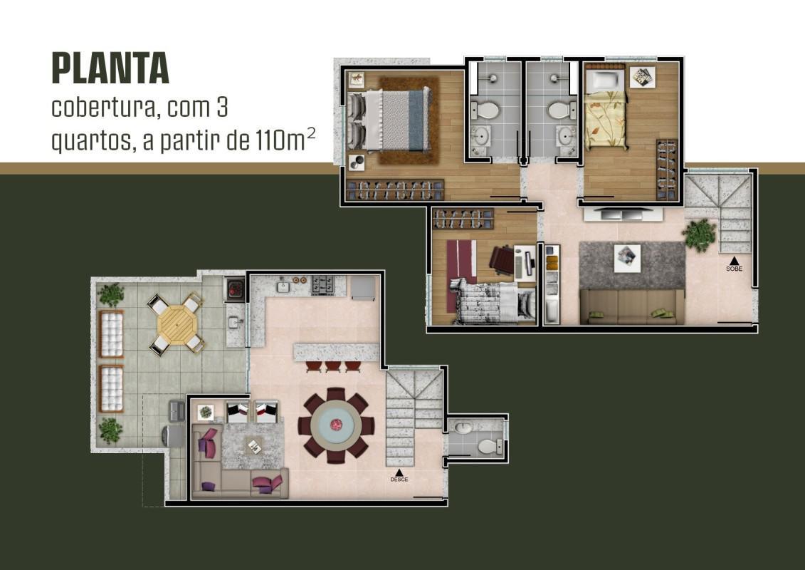 Apartamento, Santa Rosa, 2 Quartos, 1 Vaga, 1 Suíte