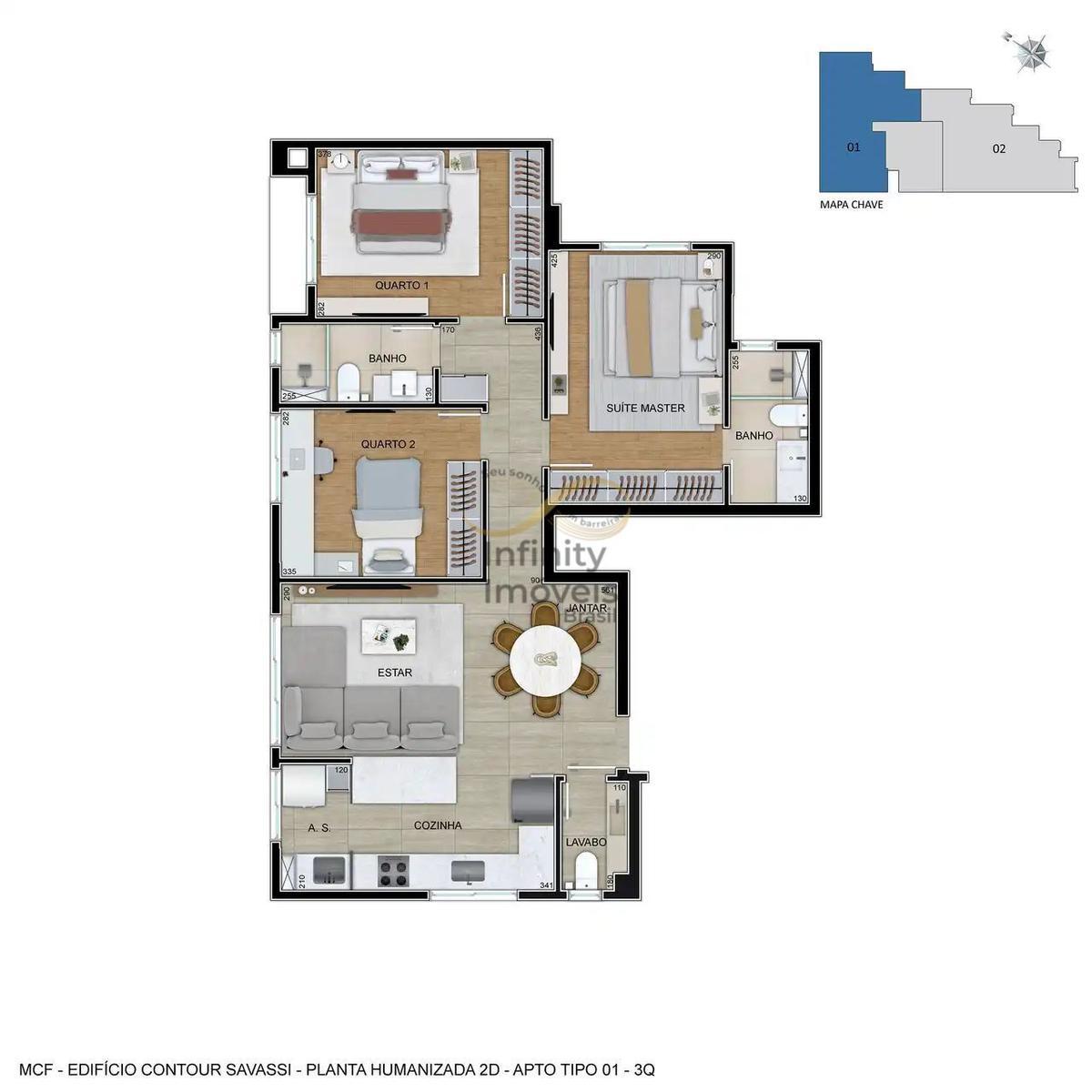 Apartamento, Carmo, 3 Quartos