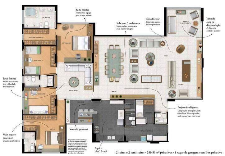 Apartamento, Vila da Serra, 4 Quartos, 4 Vagas, 2 Suítes