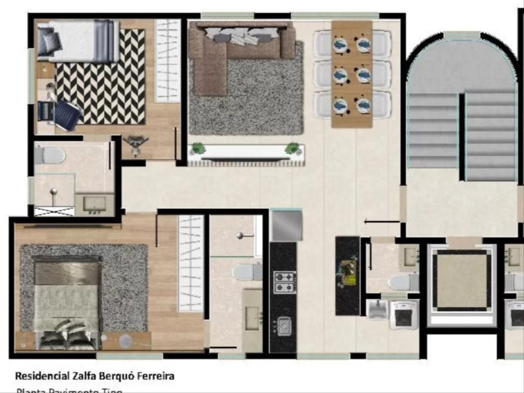 Apartamento, Vila Paris, 2 Quartos, 2 Vagas, 2 Suítes