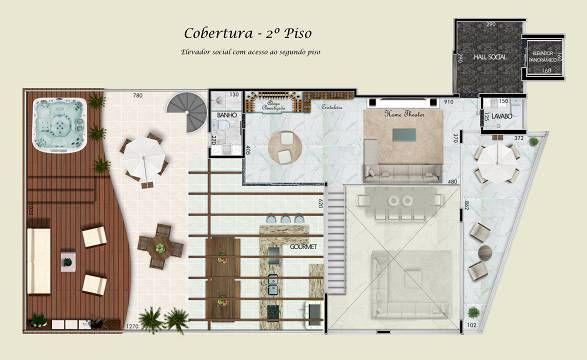 Cobertura, Santa Lúcia, 5 Quartos, 5 Vagas