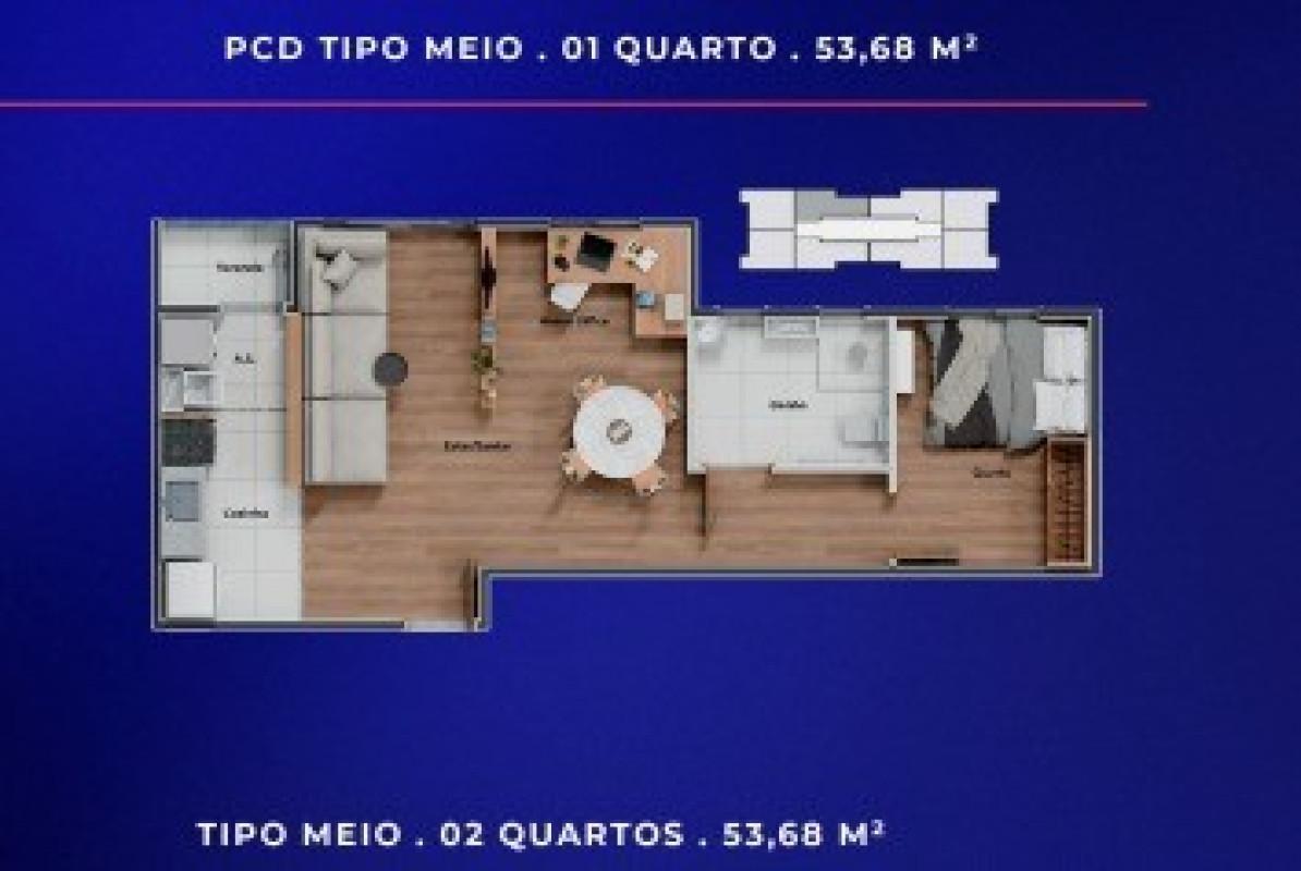 Apartamento, São Joaquim, 2 Quartos, 1 Vaga, 1 Suíte