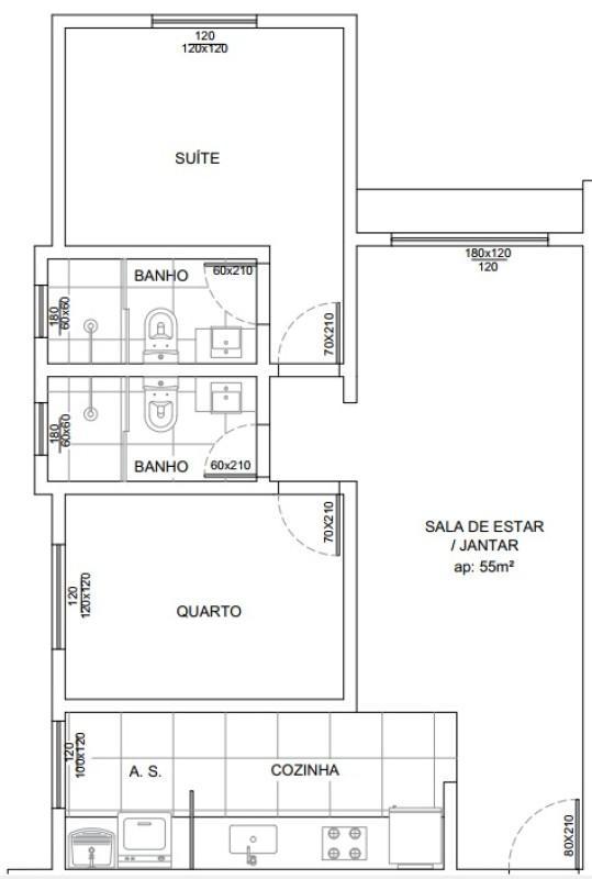Apartamento, Barreiro, 2 Quartos, 1 Vaga, 1 Suíte