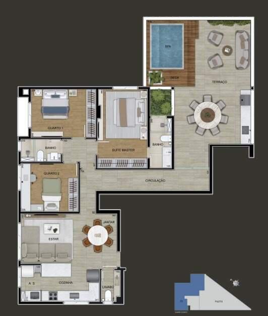 Apartamento, Carmo, 3 Quartos, 2 Vagas, 1 Suíte