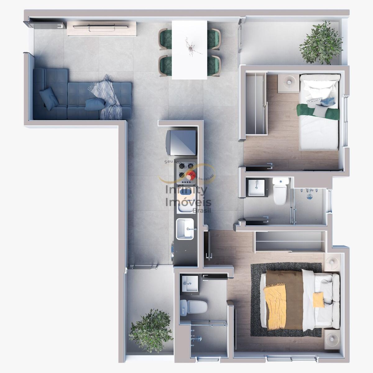 Apartamento, Ipiranga, 2 Quartos