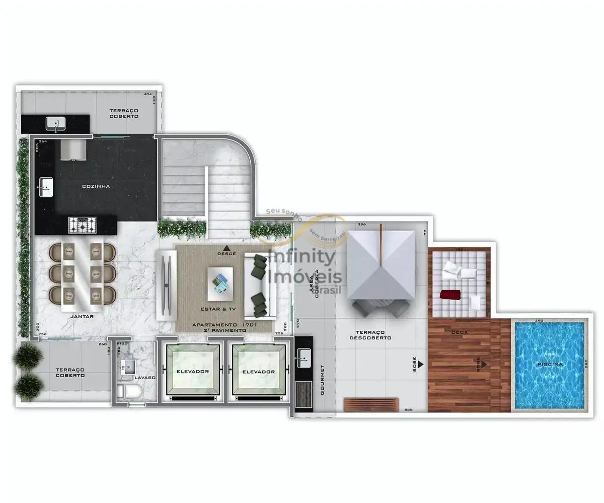 Apartamento, Lourdes, 2 Quartos