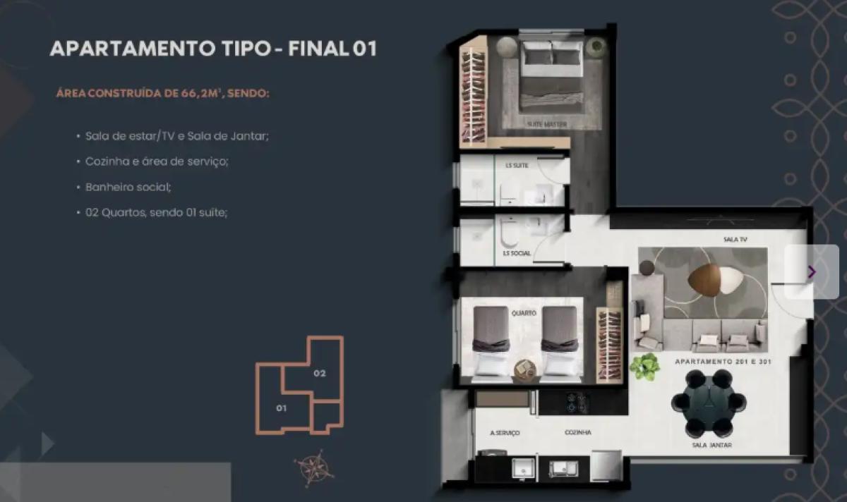 Apartamento, Grajaú, 2 Quartos, 2 Vagas, 1 Suíte