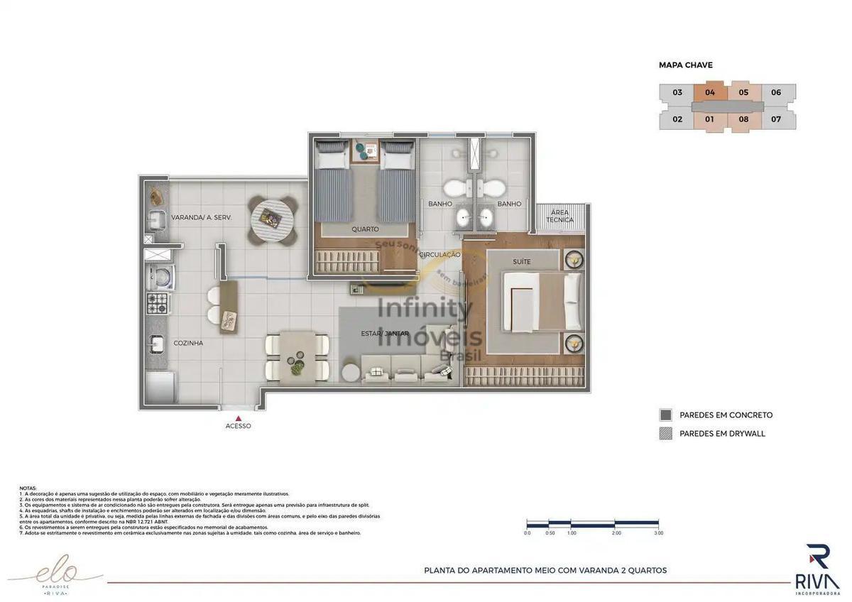 Apartamento, Castelo, 3 Quartos