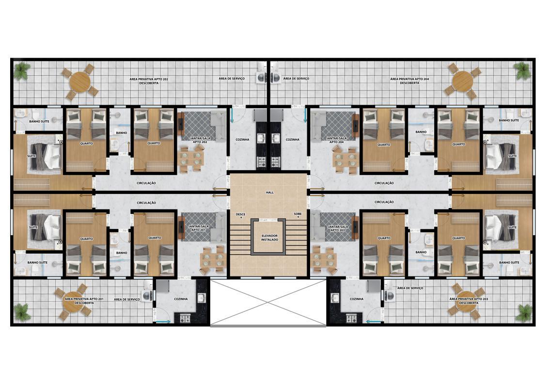 Apartamento, Darcy Vargas, 2 Quartos, 1 Vaga, 1 Suíte