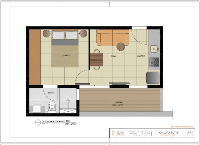 Apart Hotel, Caiçaras, 1 Quarto, 1 Vaga