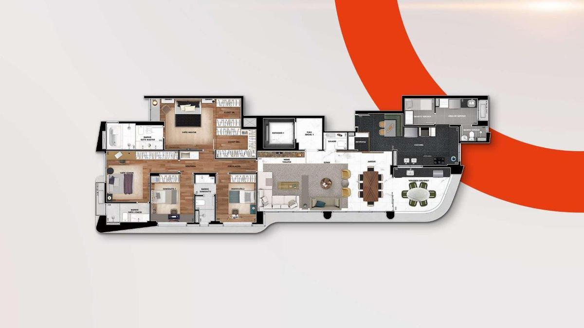 Apartamento, Gutierrez, 4 Quartos, 3 Vagas, 2 Suítes