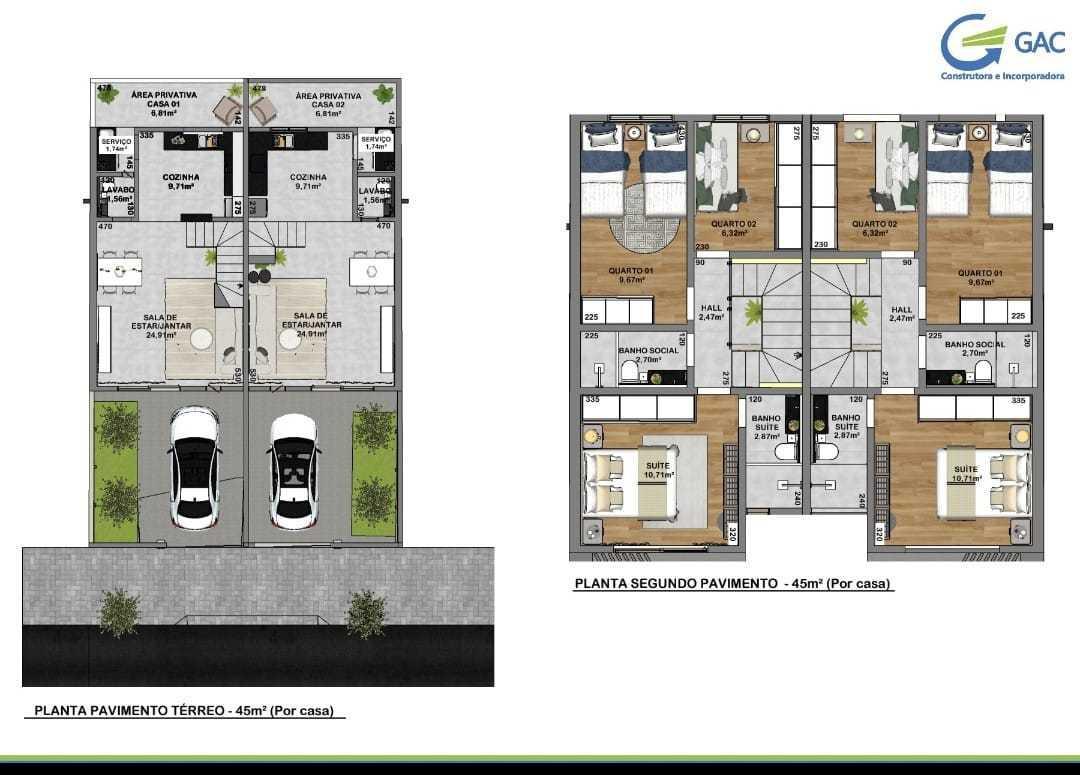 Casa, Santa Amélia, 3 Quartos, 2 Vagas, 1 Suíte