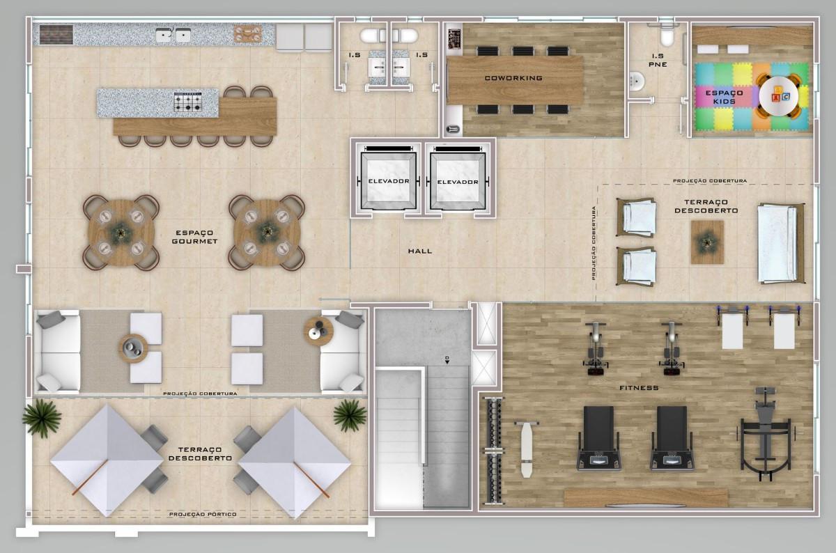 Apartamento, Cidade Nova, 2 Quartos, 1 Vaga, 1 Suíte