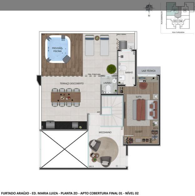 Cobertura, Prado, 4 Quartos, 3 Vagas, 2 Suítes