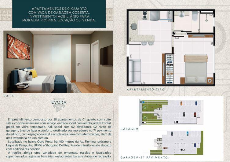 Apartamento, Jardim Paquetá, 1 Quarto, 1 Vaga, 1 Suíte