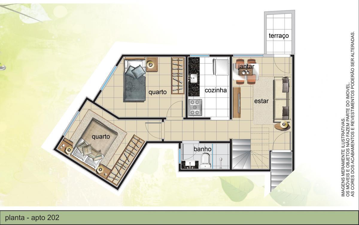 Apartamento, Planalto, 2 Quartos, 1 Vaga
