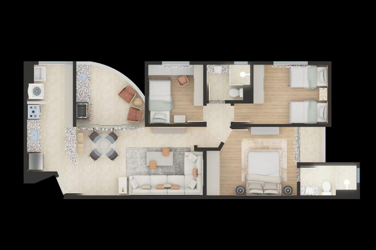 Apartamento, Floresta, 3 Quartos, 3 Vagas, 1 Suíte