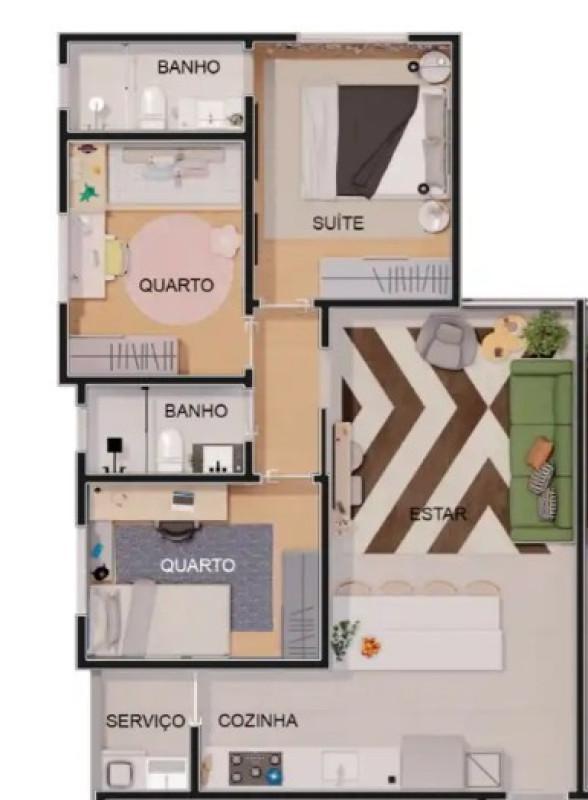 Apartamento, Itapoã, 3 Quartos, 2 Vagas, 1 Suíte