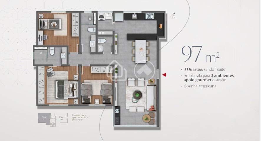 Apartamento, Buritis, 3 Quartos, 2 Vagas, 1 Suíte