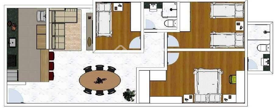 Apartamento, Sagrada Família, 3 Quartos, 2 Vagas, 1 Suíte