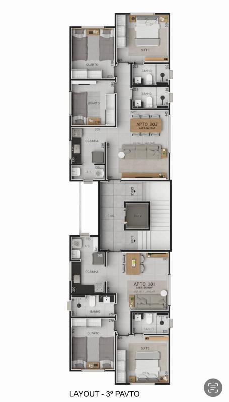 Cobertura, Milionários, 2 Quartos, 2 Vagas, 1 Suíte