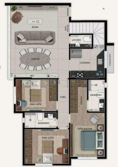 Cobertura, Boa Esperança, 3 Quartos, 3 Vagas, 1 Suíte