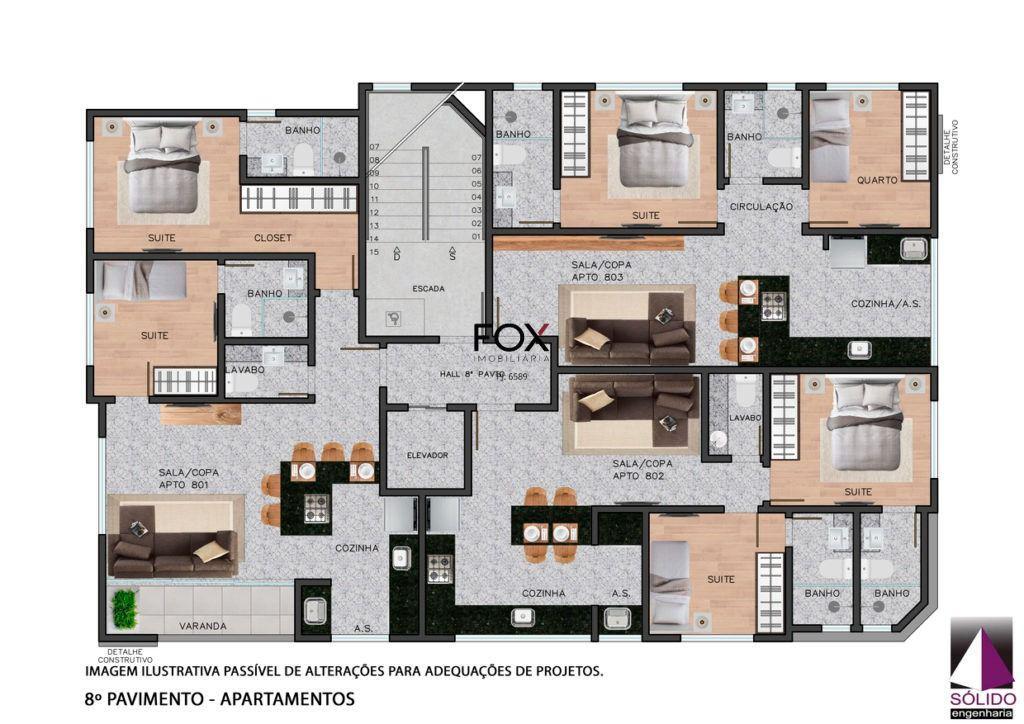 Apartamento, Lourdes, 2 Quartos, 1 Vaga, 2 Suítes