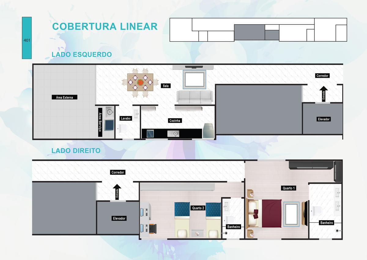 Cobertura, Alto Barroca, 2 Quartos, 2 Vagas, 2 Suítes
