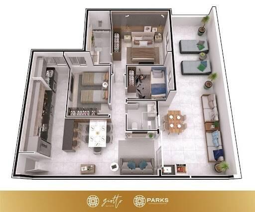 Apartamento, Imbaúbas, 3 Quartos, 2 Vagas, 1 Suíte