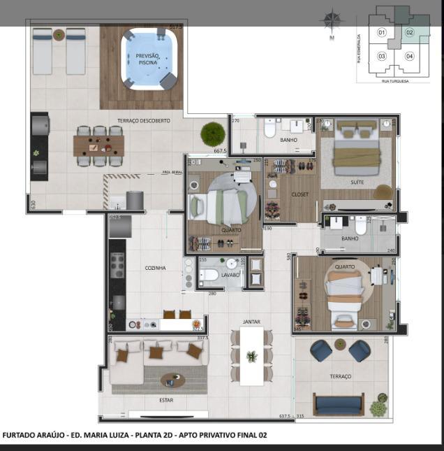 Apartamento, Prado, 3 Quartos, 3 Vagas, 1 Suíte