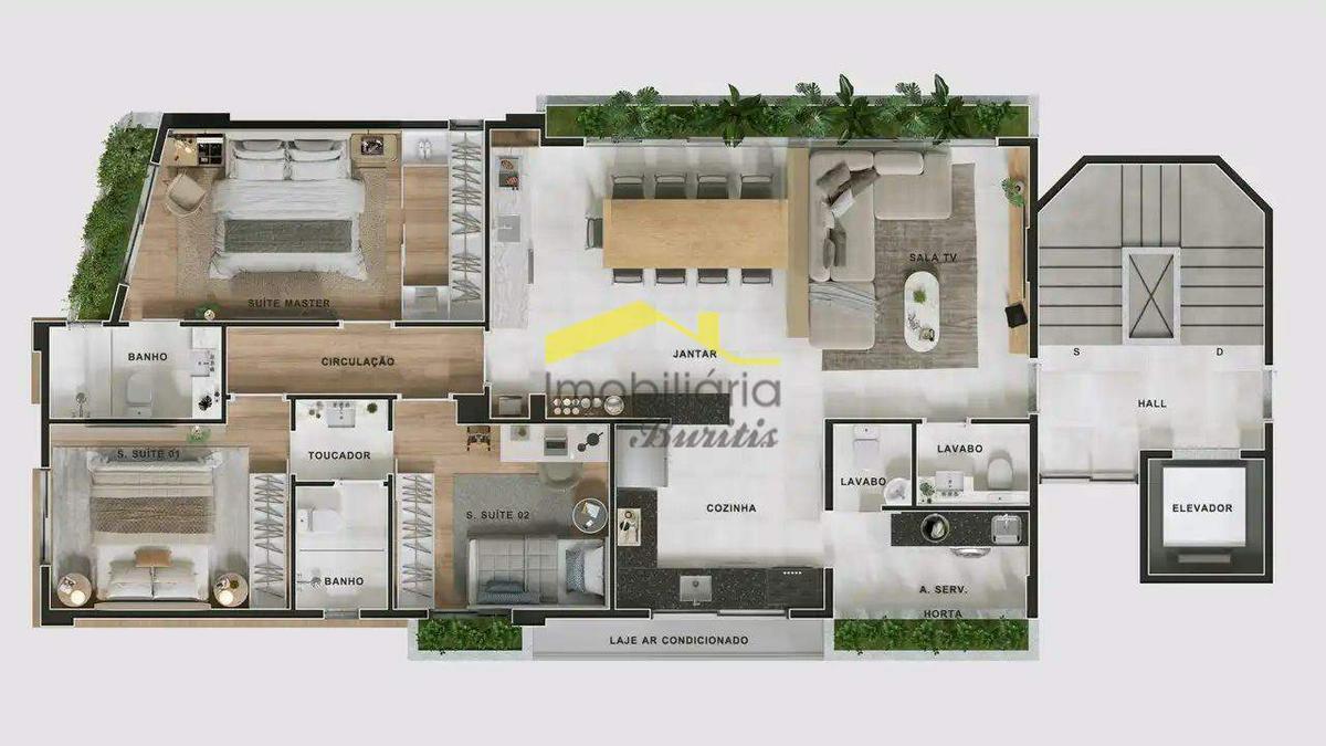 Cobertura, Carmo, 3 Quartos, 2 Vagas, 1 Suíte