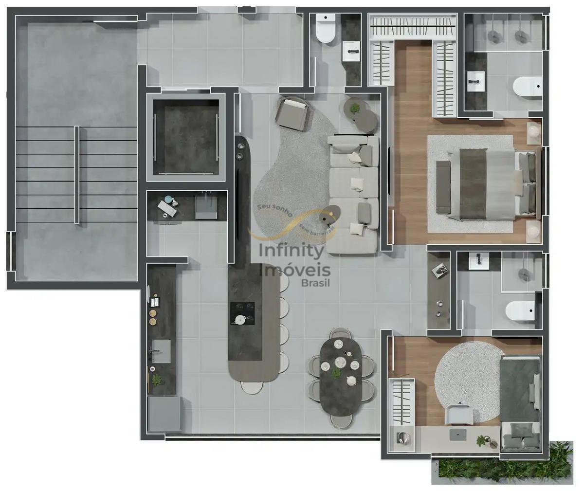 Apartamento, Santo Antônio, 2 Quartos