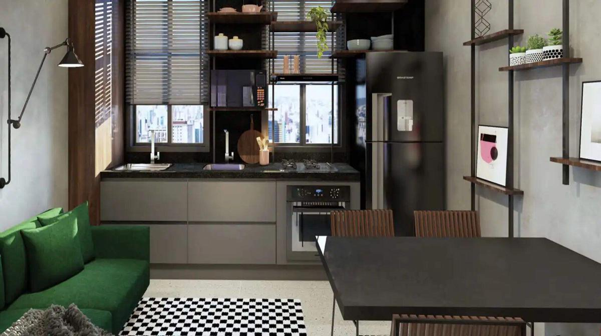 Apartamento, Centro, 2 Quartos, 0 Vaga, 1 Suíte