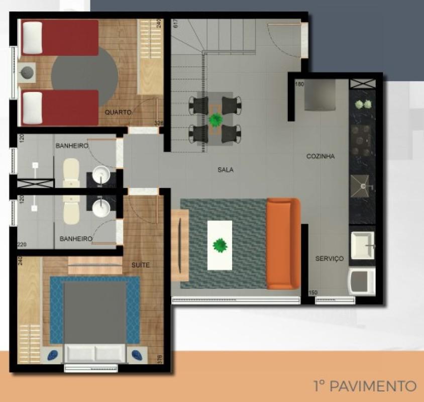 Cobertura, Castelo, 2 Quartos, 2 Vagas, 1 Suíte