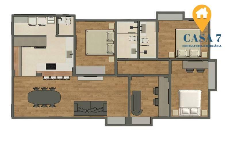 Apartamento, Sion, 4 Quartos, 2 Vagas, 1 Suíte