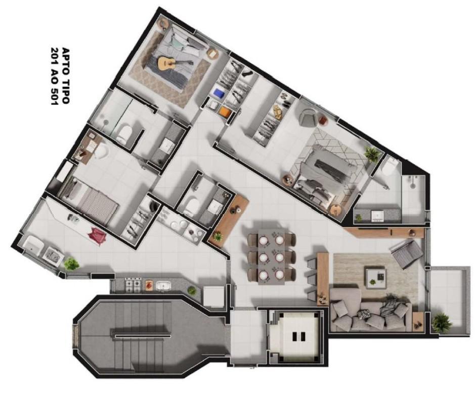 Apartamento, Sion, 3 Quartos, 2 Vagas, 1 Suíte