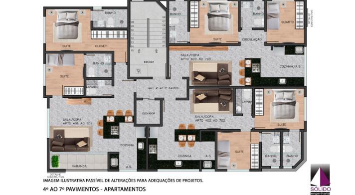 Apartamento, Lourdes, 2 Quartos, 2 Vagas