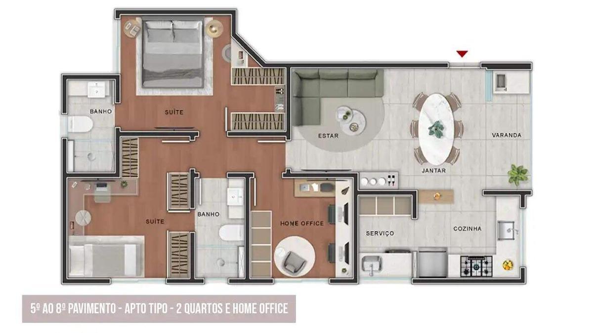 Apartamento, Sion, 3 Quartos, 2 Vagas, 2 Suítes