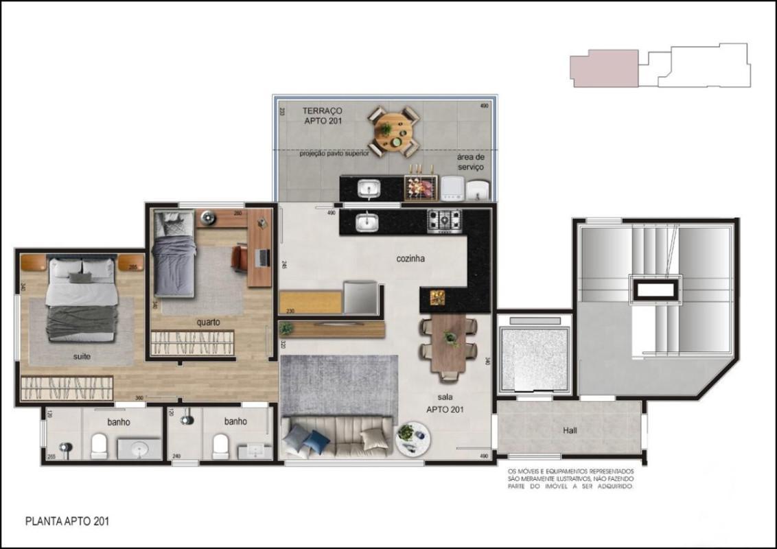 Apartamento, Calafate, 3 Quartos, 3 Vagas, 1 Suíte