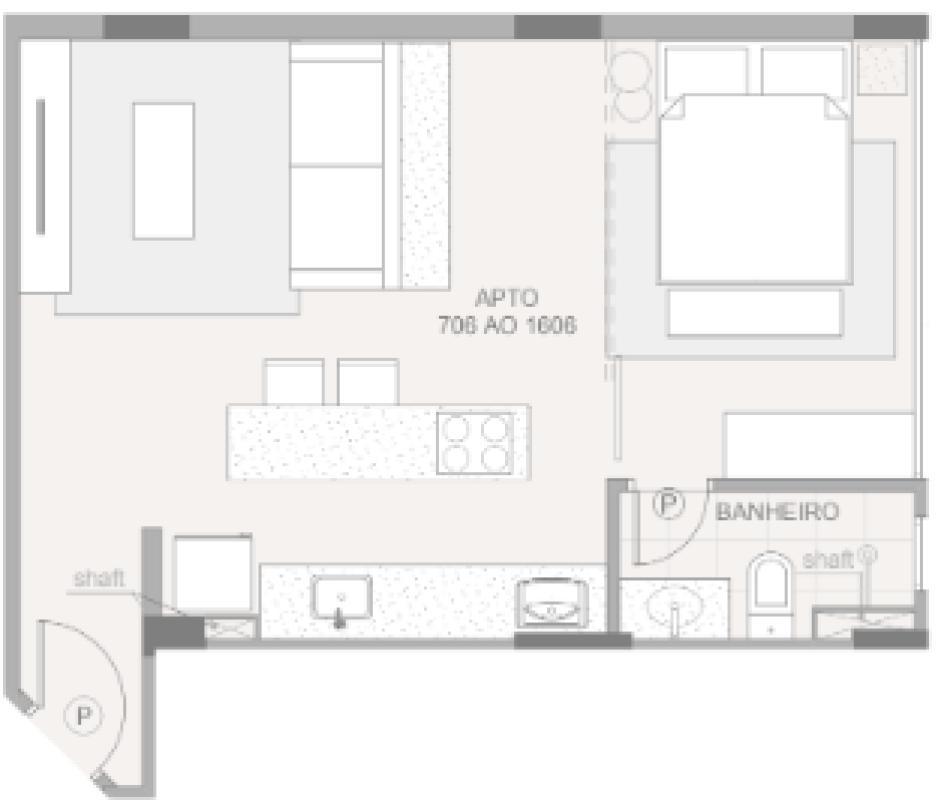 Apartamento, Boa Viagem, 1 Quarto, 1 Vaga