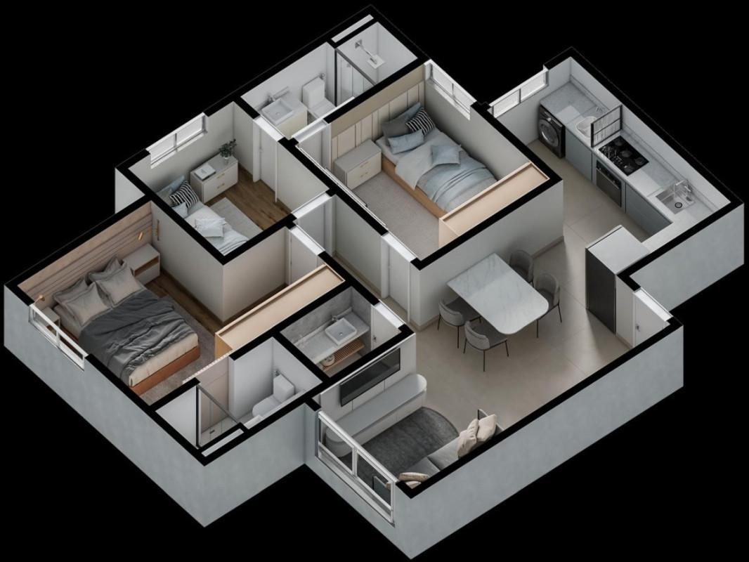 Cobertura, Prado, 3 Quartos, 2 Vagas, 1 Suíte