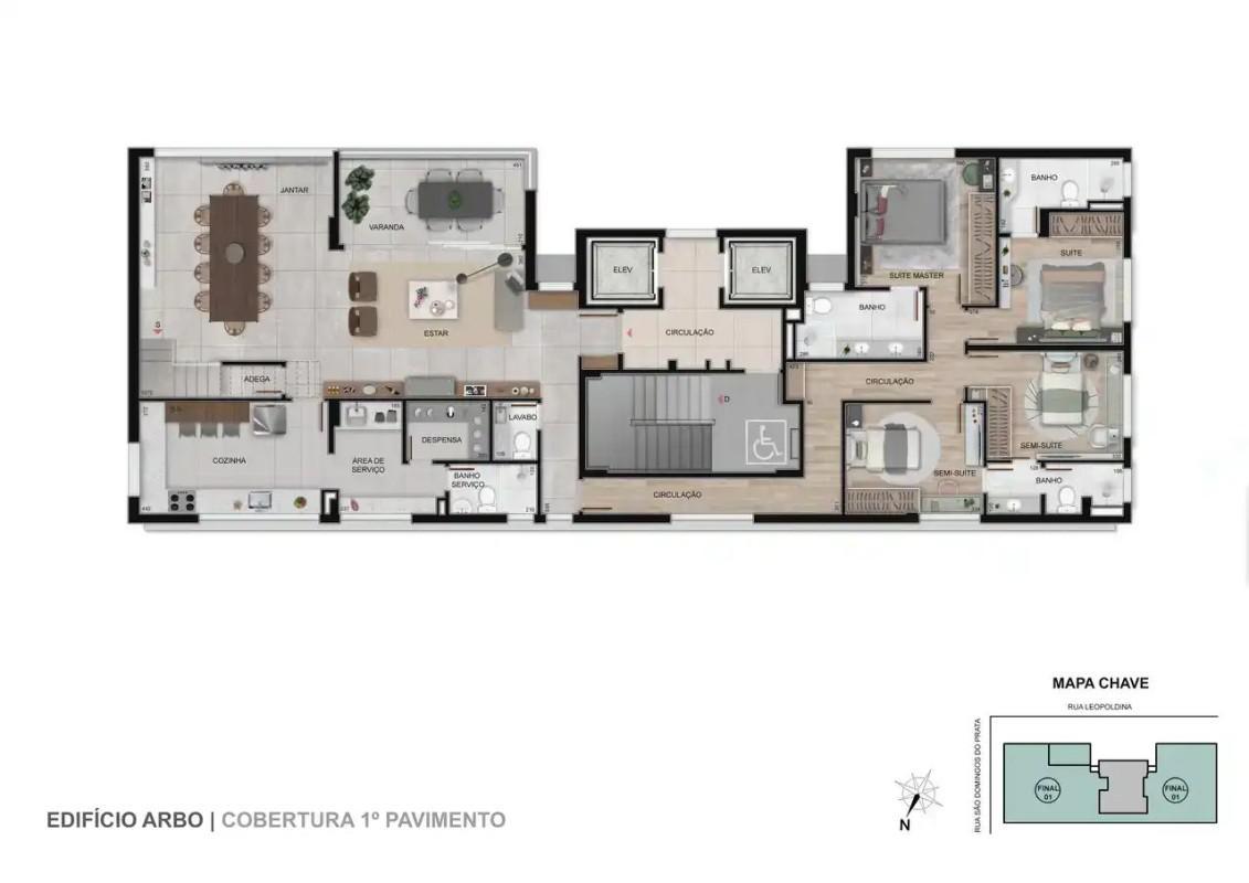 Cobertura, Santo Antônio, 4 Quartos, 3 Vagas, 2 Suítes