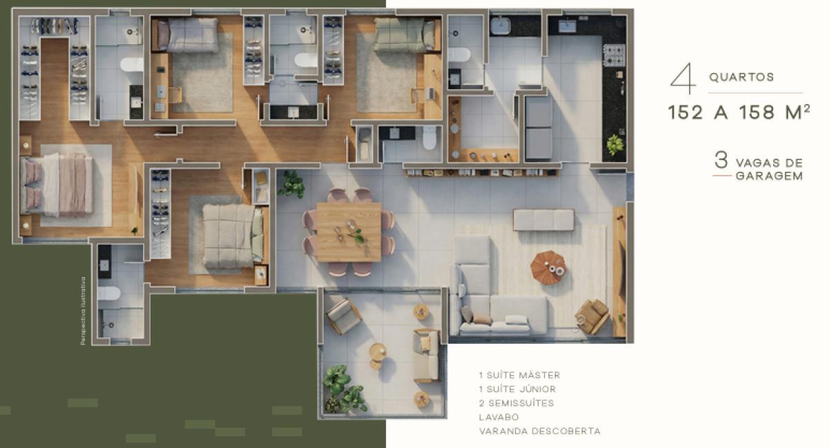 Apartamento, Santa Lúcia, 4 Quartos, 3 Vagas, 4 Suítes