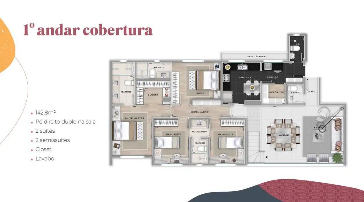 Apartamento, Cidade Nova, 4 Quartos, 3 Vagas, 4 Suítes