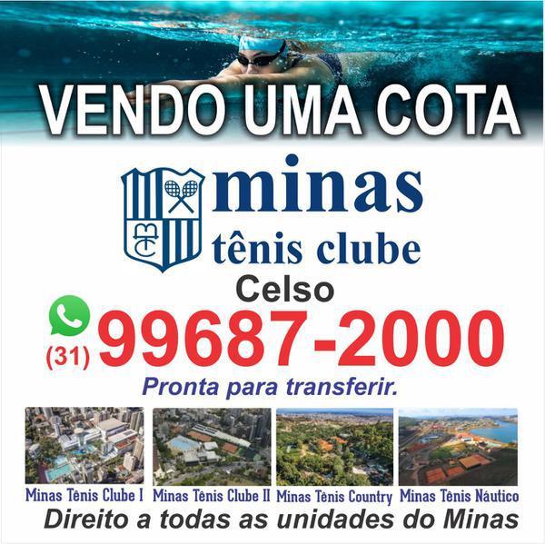 Vendo Uma Quota do Minas Tênis Clube em Dia e Sem Ônus Algum