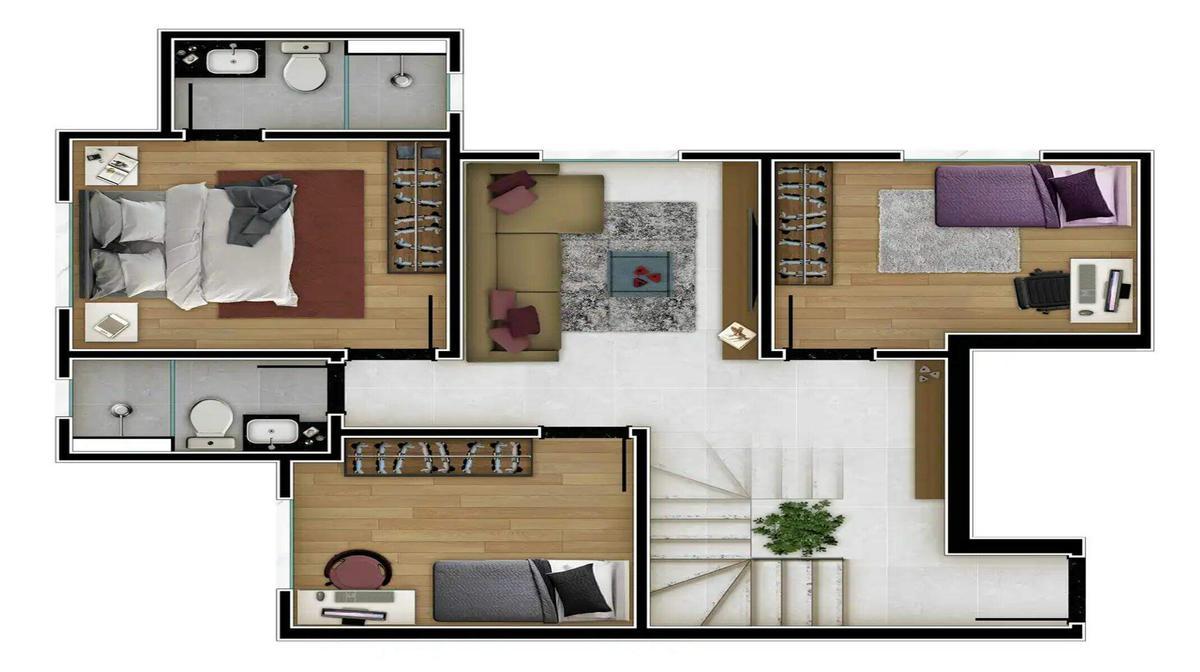 Cobertura, Alto Caiçaras, 3 Quartos, 2 Vagas, 1 Suíte
