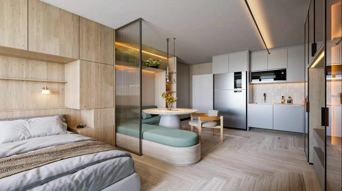 Apartamento, Centro, 1 Quarto, 0 Vaga, 1 Suíte