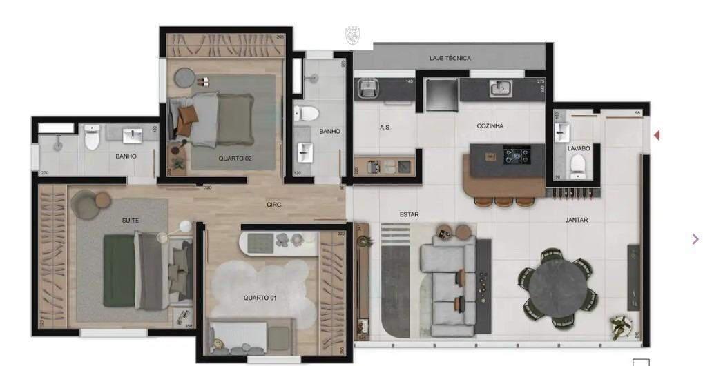 Apartamento, Prado, 3 Quartos, 2 Vagas, 1 Suíte