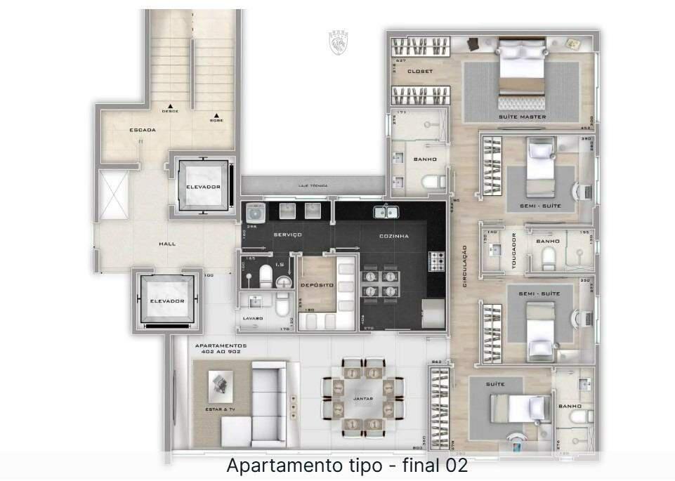 Apartamento, Cidade Nova, 4 Quartos, 3 Vagas, 2 Suítes